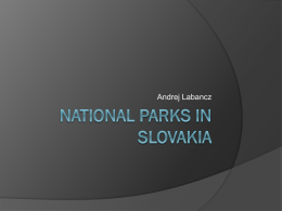 National parks in Slovakia