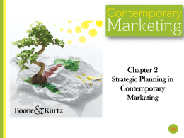 Chapter 1 Marketing: The Art and Science of Satisfying