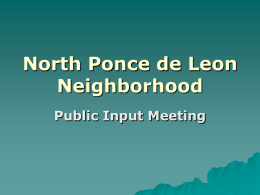 North Ponce de Leon Neighborhood