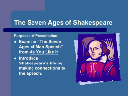 The Seven Ages of Shakespeare - Anoka