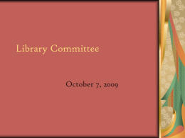 Library Committee - Lower Merion Township