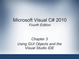 Microsoft Visual C# 2010 Fourth Edition