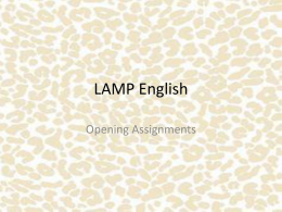 LAMP English - Laurel County Schools