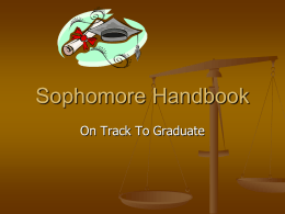 Sophomore Handbook