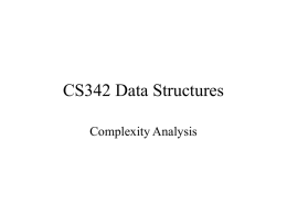 CS342 Data Structures - William Paterson University