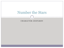 Number the Stars - Valley View High School