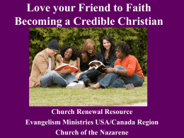 Love your Friend to Faith Becoming a Caring Christian
