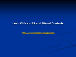5S & Visual Controls - managementsupport.com