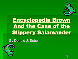 Encyclopedia Brown And the Case of the Slippery