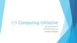 1:1 Computing Initiative