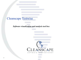Cleanscape TestWise Demo Presentation