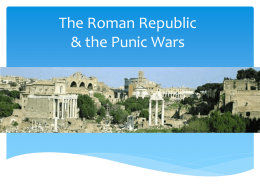 The destruction of Carthage during the Punic Wars. New