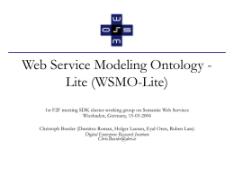 Web Service Modeling Ontology - Lite (WSMO