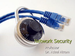 Network Security - University of Engineering and Technology