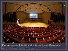 Department of Politics & International Relations