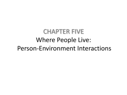 CHAPTER FIVE Where People Live: Person