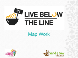 Live below the Line Map Work