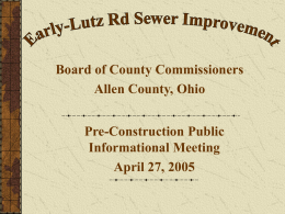 Early Lutz Rd Sewer Improvement
