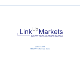 Concept of Link-Up Markets