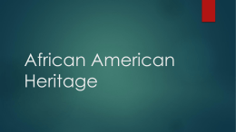 African American Heritage