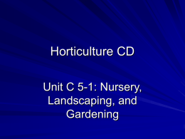 Horticulture CD - West Harrison Community School District
