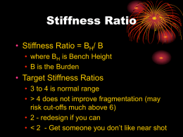 Stiffness Ratio - Supplemental Teaching Resources