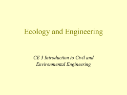 Ecology and Engineering