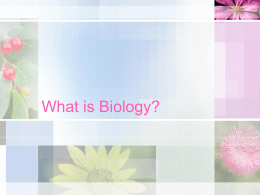 What is Biology? - Kentucky Department of Education