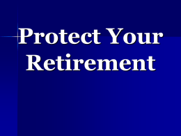 Protect Your Retirement