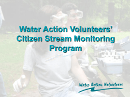 Volunteer Water Quality Monitoring in southeastern Wisconsin