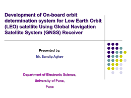 Autonomous Navigation system for Low Earth Orbit (LEO