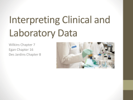 Interpreting Clinical and Laboratory Data