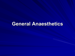 General Anaesthetics - MBBS Students Club | Spreading