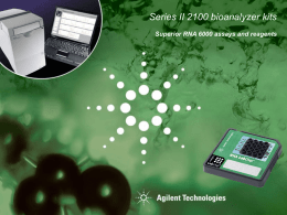 2100 bioanalyzer Series II Kits