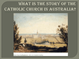 The first Catholics in Australia
