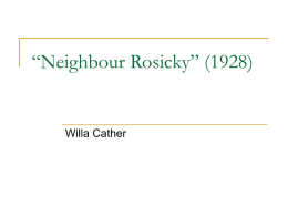 Neighbour Rosicky”