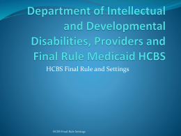 Department of Intellectual and Developmental Disabilities