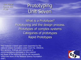 Prototyping Unit Seven