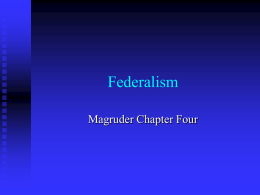 Federalism - Reading High School