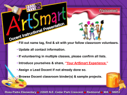 Art Smart Training 9.23.2014 Instructional ppt