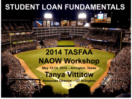 Loans - Welcome | TASFAA