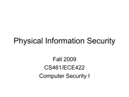 Physical Information Security
