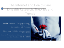 The Internet and Health Care E-health Research, Theories