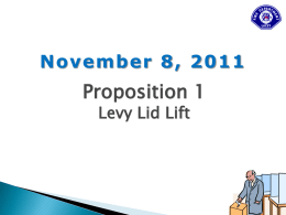 Ballot Proposal: Levy Lid Lift