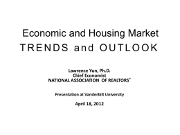 Economic Forecast - National Association of Realtors