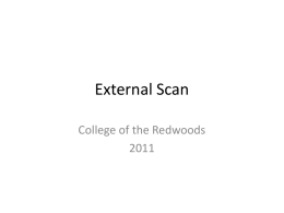 External Scan - College of the Redwoods