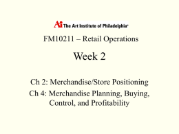 Retail Operations Week 2
