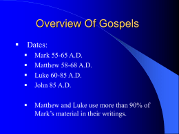Gospel Of Luke - Home ‹ Embry Hills church of Christ