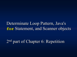 Asserting Java, Ch 7: Repetition