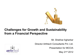 Challenges for Growth and Sustainability from Financial